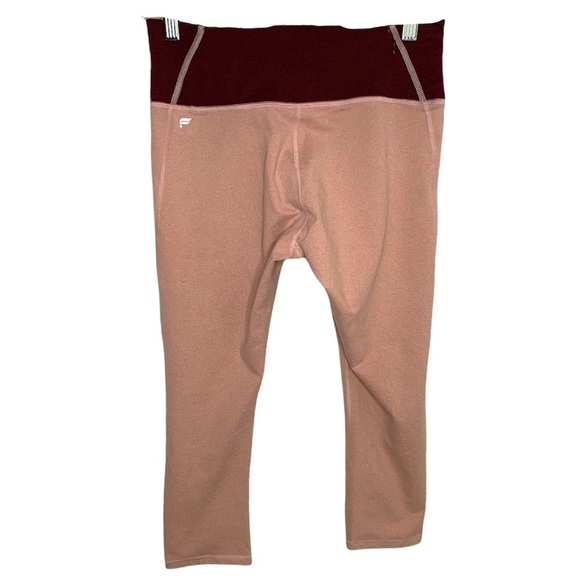Fabletics High-Waisted Heathered Pocket Crop Leggings - Picture 2 of 6